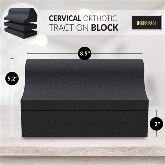 Cervical Traction Orthotic Chiropractic Neck Alignment Device for Spinal (Black) - Picture 4 of 7